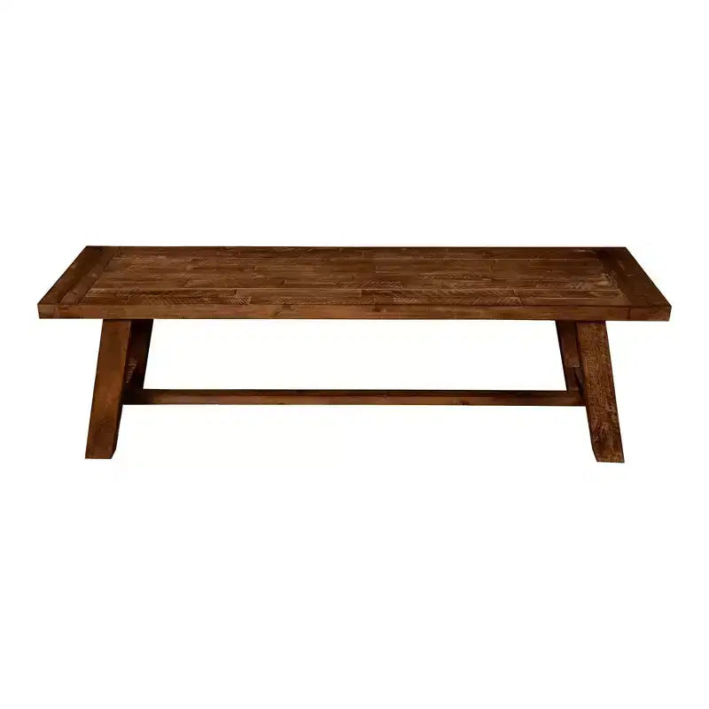 Banc de salle à manger en bois d'acacia, brun moyen, 60 po