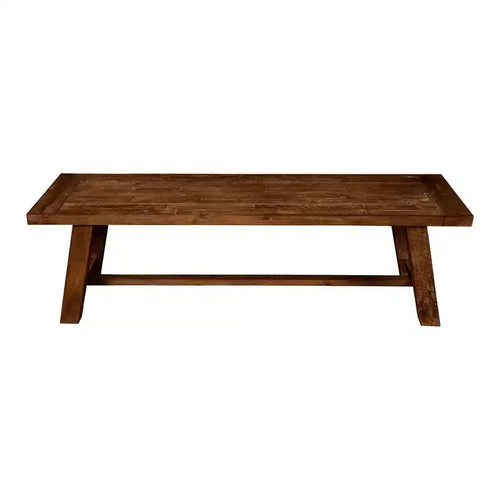 Banc de salle à manger en bois d'acacia, brun moyen, 60 po