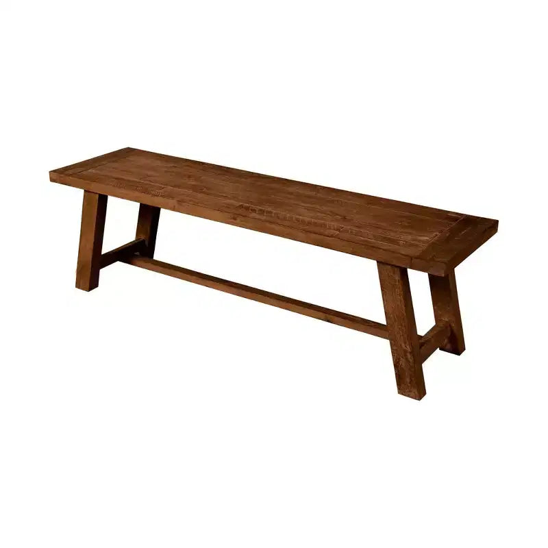 Banc de salle à manger en bois d'acacia, brun moyen, 60 po