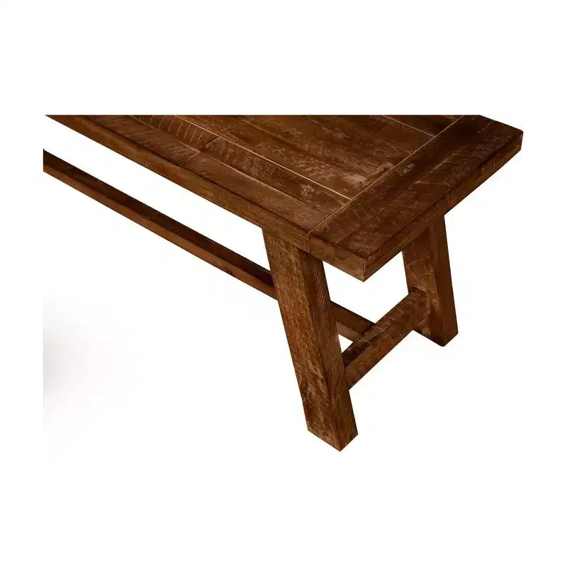 Banc de salle à manger en bois d'acacia, brun moyen, 60 po