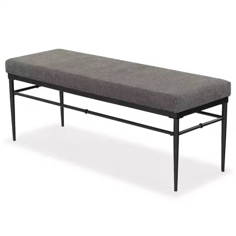 Banc en lin et métal