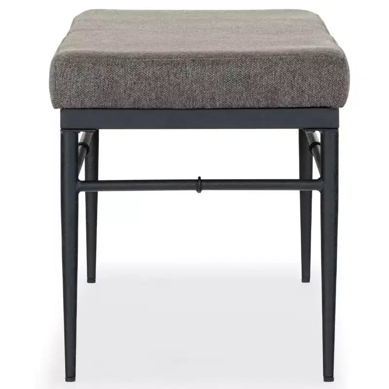 Banc en lin et métal