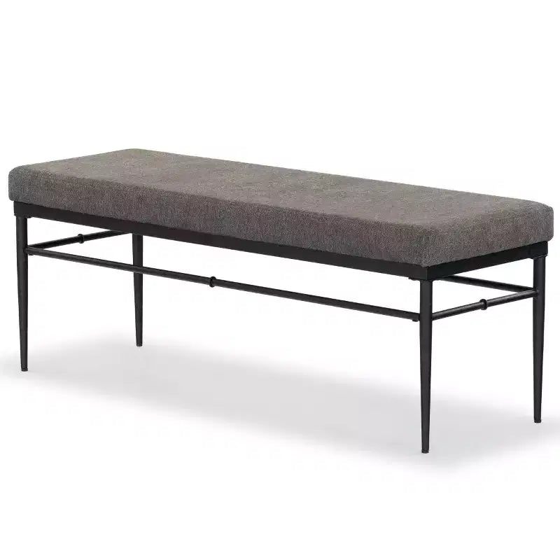 Banc en lin et métal