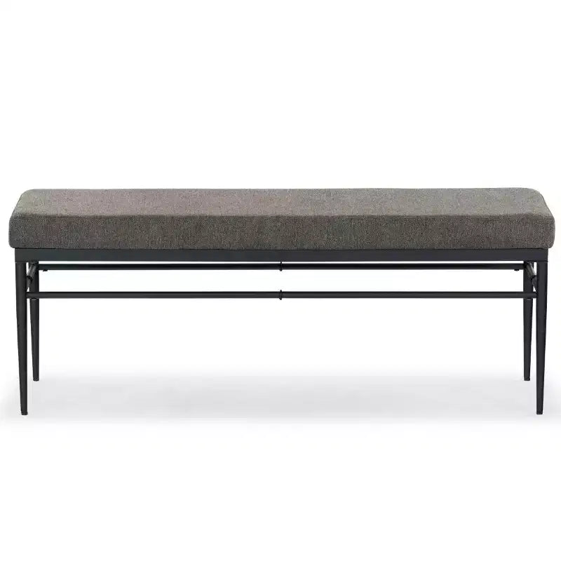 Banc en lin et métal