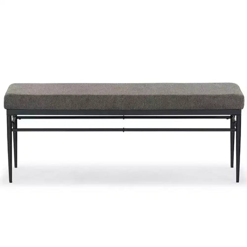 Banc en lin et métal